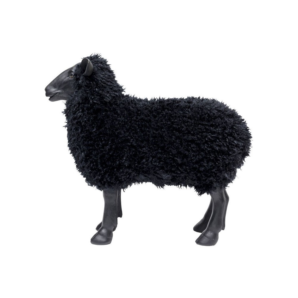 Estatueta decorativa ovelhas negras 48cm ovelha