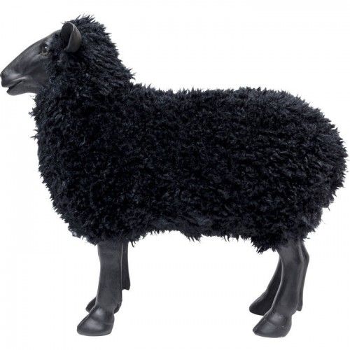 Estatueta decorativa ovelhas negras 48cm ovelha