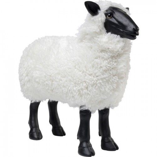 Dekorative weiße Schaffigur 48 cm DAS SCHAF