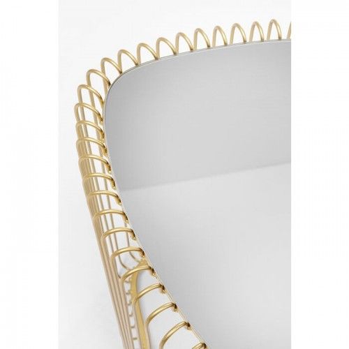 Set of 2 WIRE golden triangle side tables