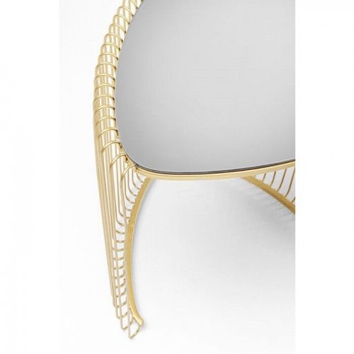 Set of 2 WIRE golden triangle side tables