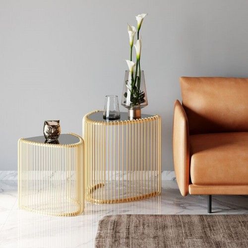 Conjunto de 2 gotas extras de fio de triângulo dourado
