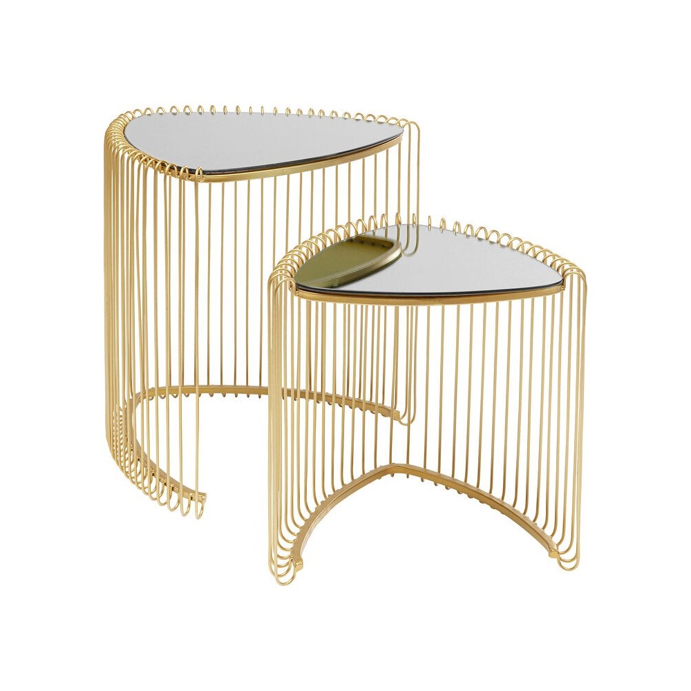 Conjunto de 2 gotas extras de fio de triângulo dourado
