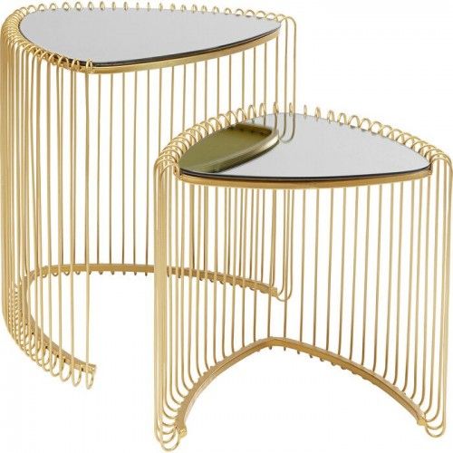 Conjunto de 2 gotas extras de fio de triângulo dourado