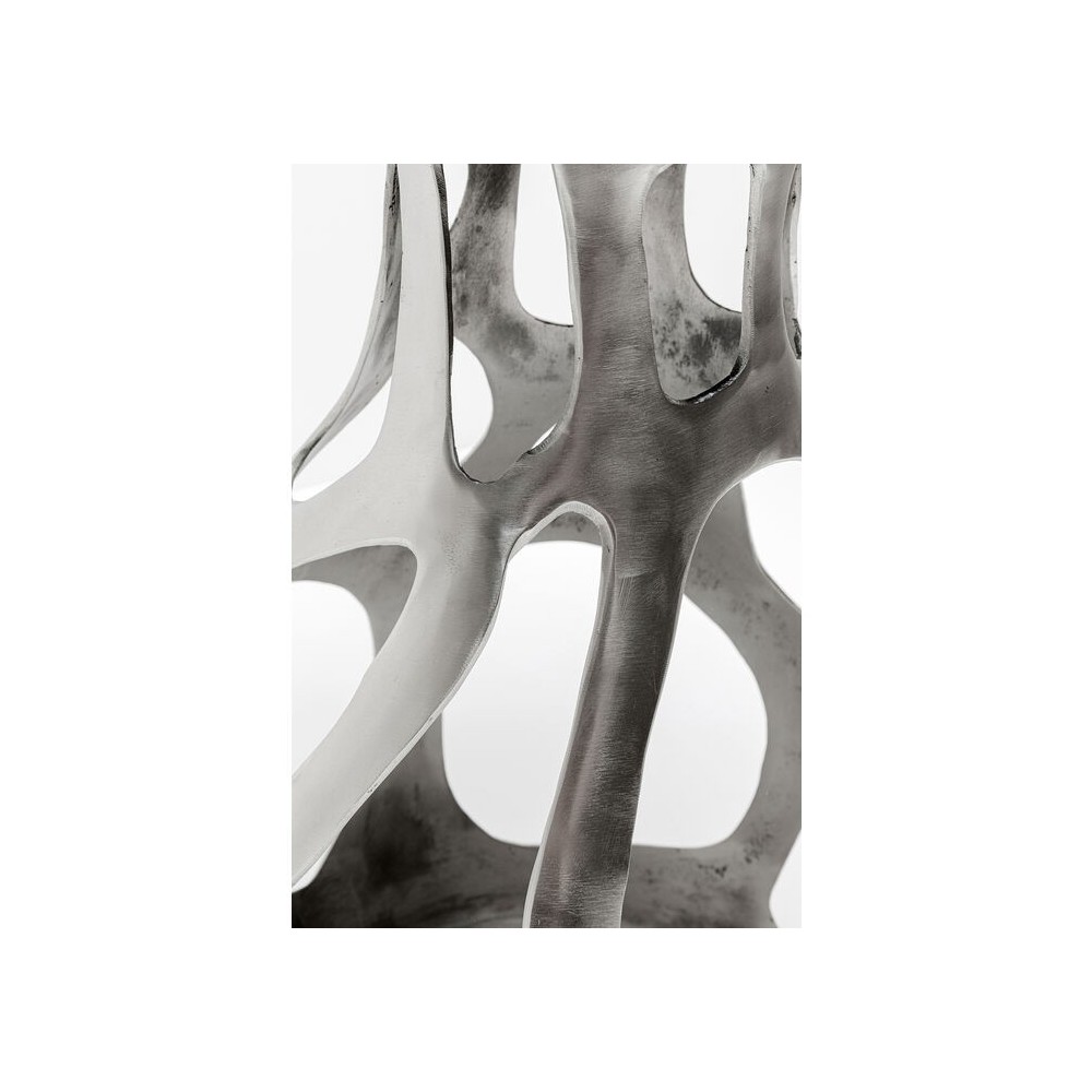 Silver side table 60cm VOLCANO