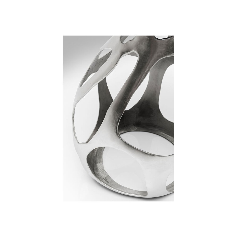 Silver side table 60cm VOLCANO