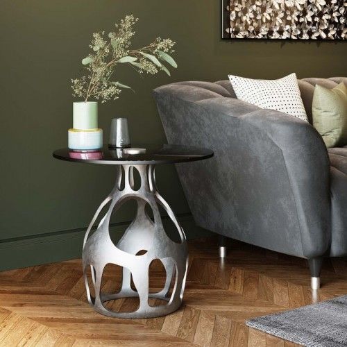 Tabela lateral de prata 60cm vulcão