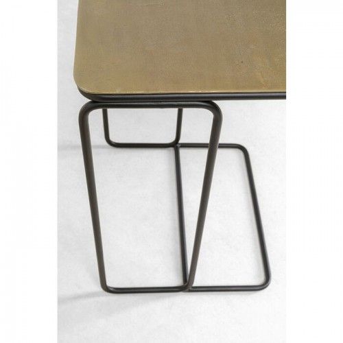 Set mit 2 Satztischen aus Metall DIEGO
