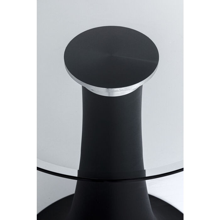 Mesa de comedor GRANDE POSSIBILITA vidrio ahumado oval 180 × 120 cm KARE Design — vista superior