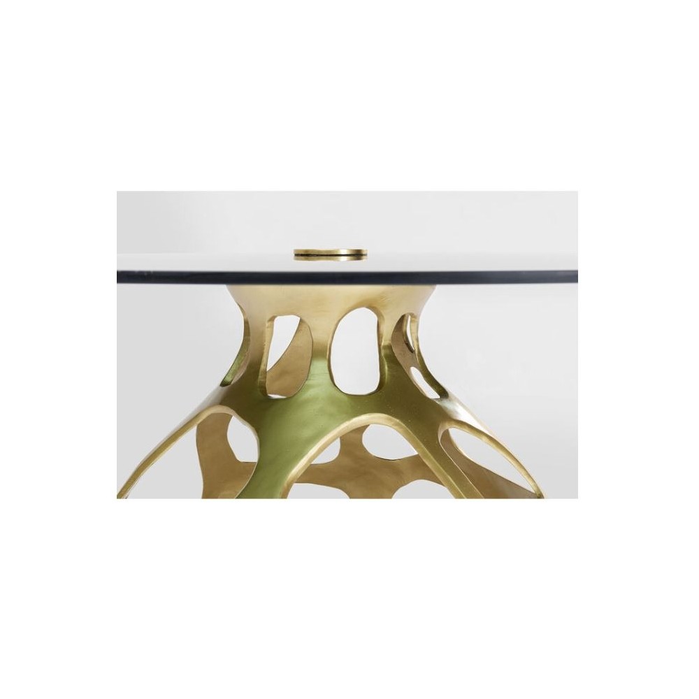 Gold dining table 120cm VOLCANO