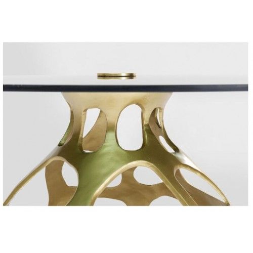 Gold dining table 120cm VOLCANO