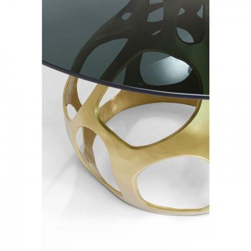 Gold dining table 120cm VOLCANO