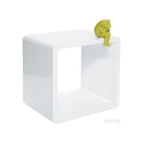 Table cube blanc LOUNGE KARE DESIGN - Réf. 71542