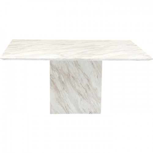 Eettafel ARTISTICO licht natuurmarmer 160 × 90 cm KARE Design — volledig product tegen lichte achtergrond