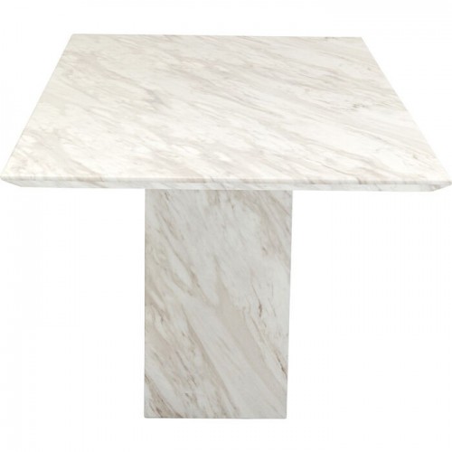 Mesa de jantar ARTISTICO mármore natural claro 160 × 90 cm KARE Design — vista de cima