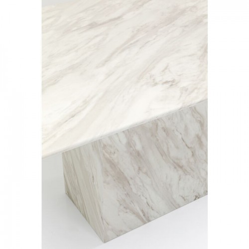 Dining table ARTISTICO pale natural marble 160 × 90 cm KARE Design — base close-up