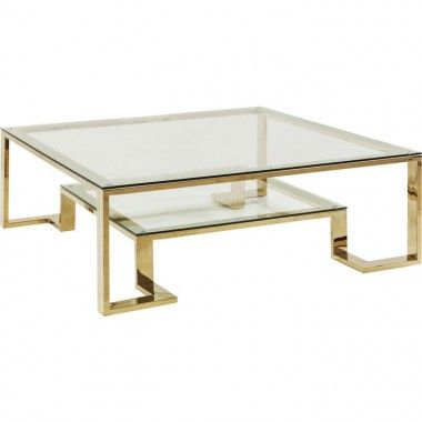 Mesa de café dourada 120cm Rush
