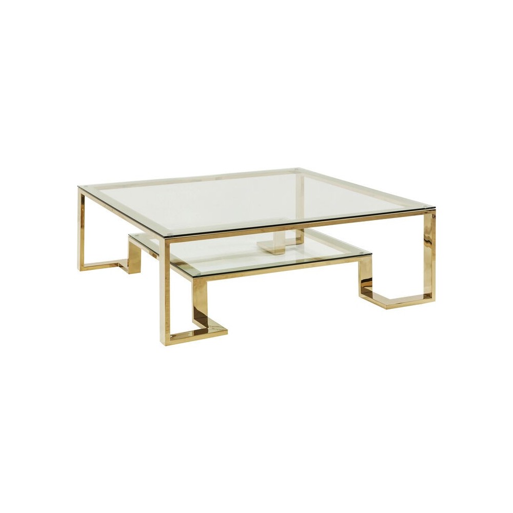 Mesa de café dourada 120cm Rush