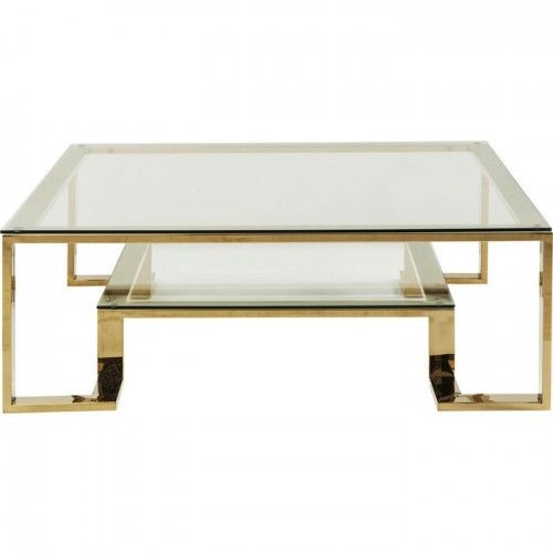 Mesa de café dourada 120cm Rush