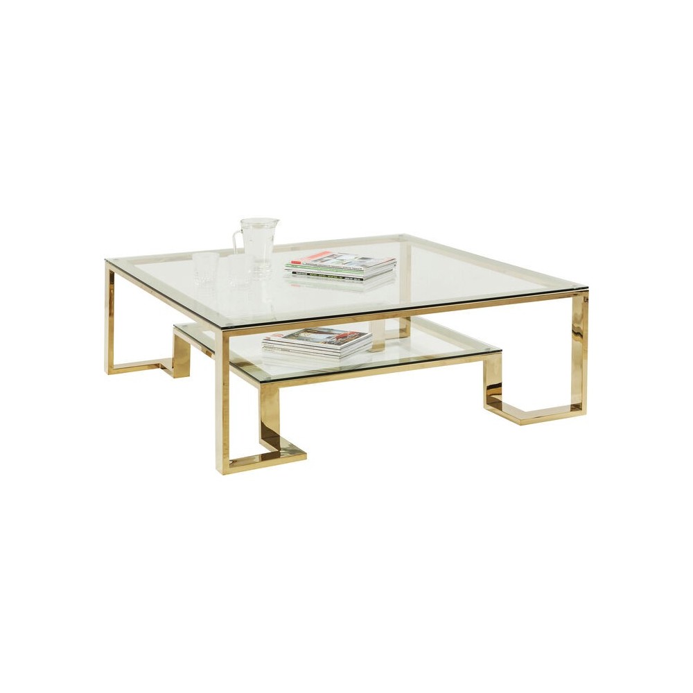 Mesa de centro dorada 120cm RUSH