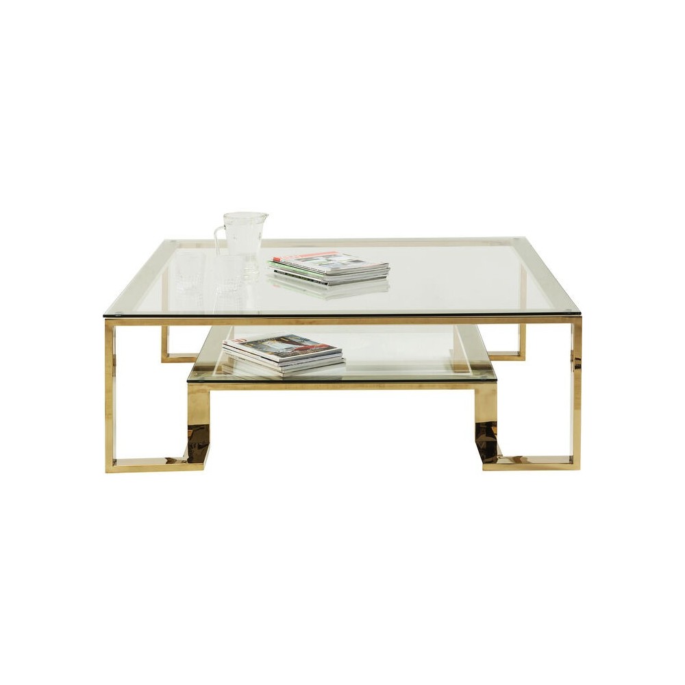 Mesa de centro dorada 120cm RUSH