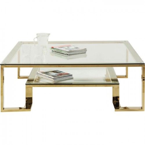 Mesa de centro dorada 120cm RUSH