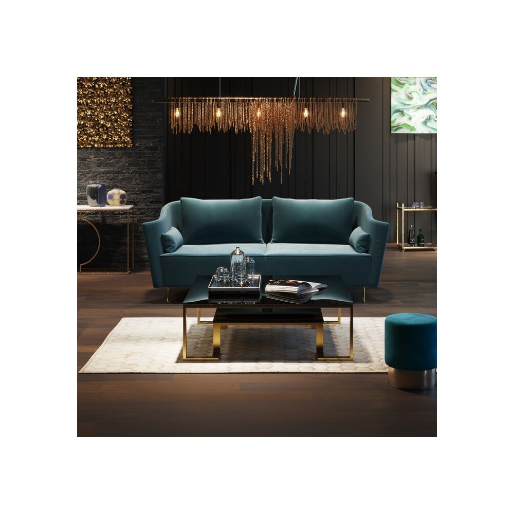 Mesa de centro dorada 120cm RUSH