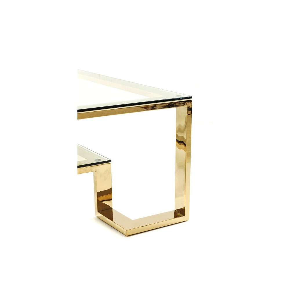 Mesa de centro dorada 120cm RUSH