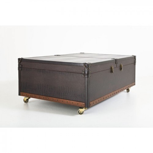 Couchtisch GLOBETROTTER braune Kofferbar 120 cm KARE Design — Vorderansicht