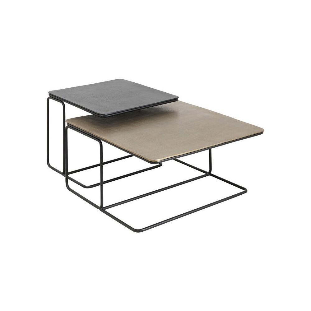 Set of 2 nesting coffee tables 70cm DIEGO
