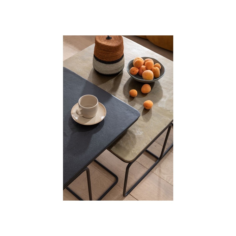 Set of 2 nesting coffee tables 70cm DIEGO