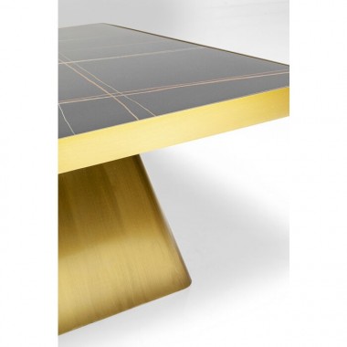 Gold coffee table 80cm MILER