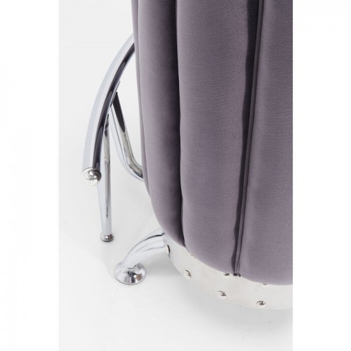 ROCKSTAR gray velvet bar table