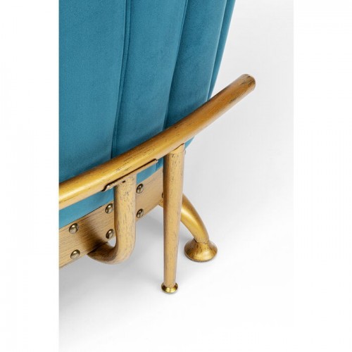 ROCKSTAR Bartisch aus blauem Samt