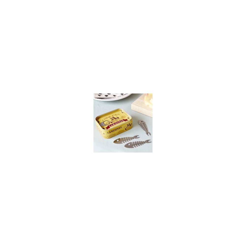 Set di 6 stuzzicadenti Sardine per cocktail e tapas