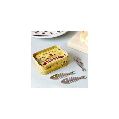 Set di 6 stuzzicadenti Sardine per cocktail e tapas