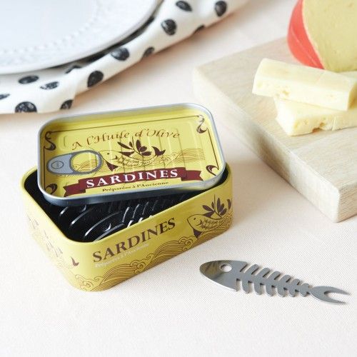 Set di 6 stuzzicadenti Sardine per cocktail e tapas