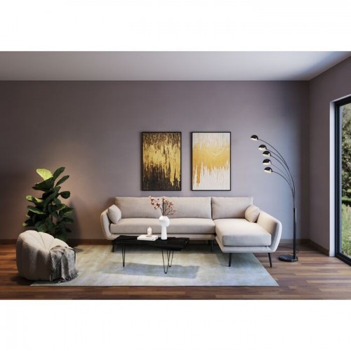 Canapé d'angle droit crème 275cm AMALFI