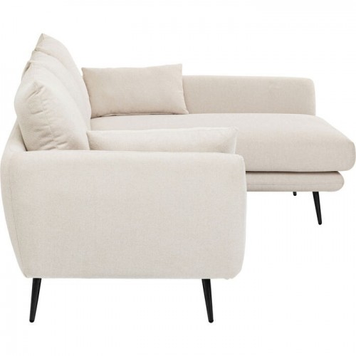 Cream right corner sofa 275cm AMALFI