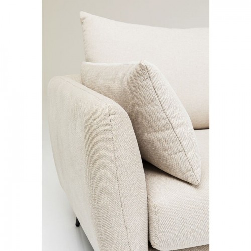 Sofá ângulo de creme direito 275cm amalfi