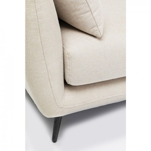 Sofá ângulo de creme direito 275cm amalfi