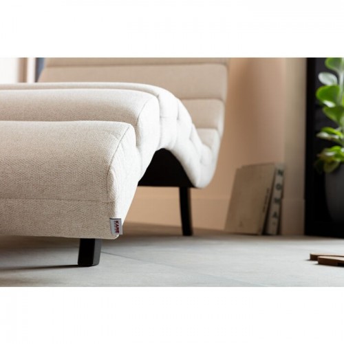 Chaise longue BALOU relax creme 190 cm KARE Design — textura do tecido e costura
