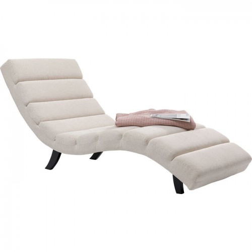 Chaise longue BALOU relax creme 190 cm KARE Design — com acessórios de decoração