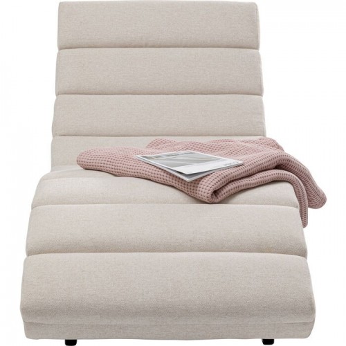 Chaise longue BALOU relax crème 190 cm KARE Design — seconde présentation avec accessoires non inclus