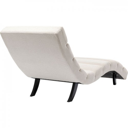 Relaxliege BALOU cremefarbene Liege 190 cm KARE Design — Rückansicht