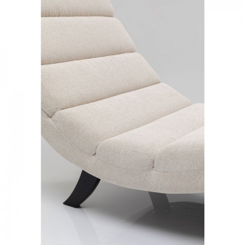 Relaxliege BALOU cremefarbene Liege 190 cm KARE Design — Sitzfläche aus der Nähe