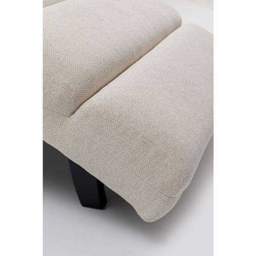 Chaise longue BALOU relax crème 190 cm KARE Design — détail du pied sculptural