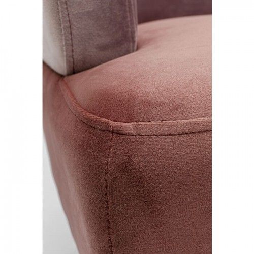 Sofá de veludo 3 cores sanduíche rosa