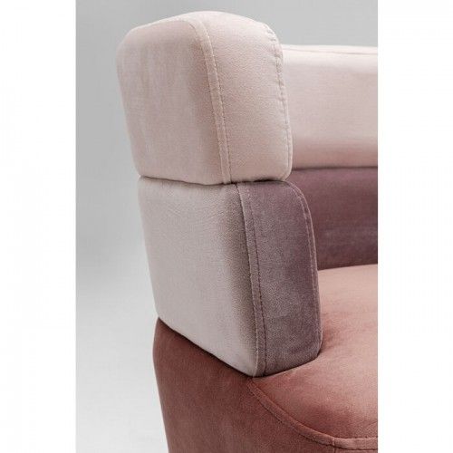 Sofá de veludo 3 cores sanduíche rosa