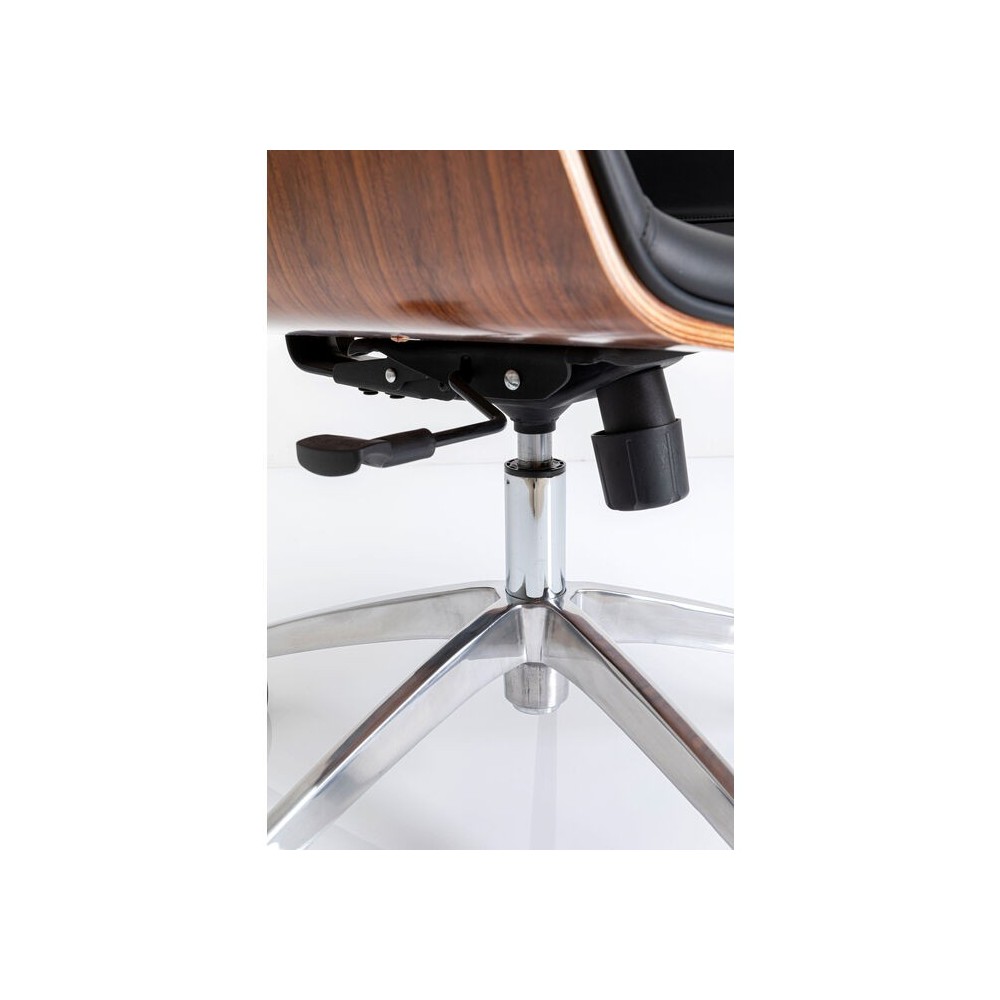 ROUVEN sedia da ufficio nera 100 cm